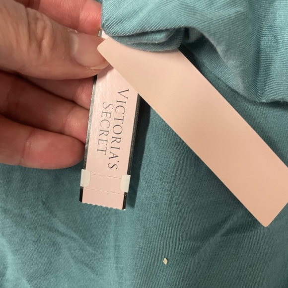 Victoria's Secret Cami Sleep short set NWT size Medium teal green blue lace - Picture 5 of 5